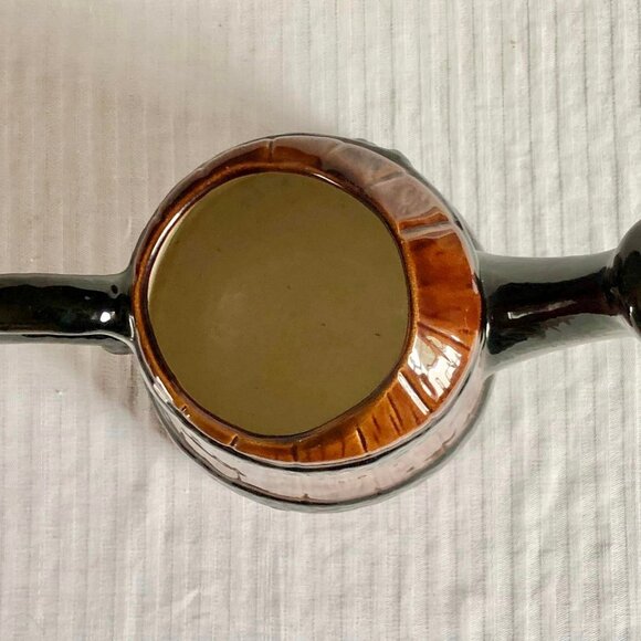 Ceramic Floral Watering Vase W/ Handle - Picture 6 of 10